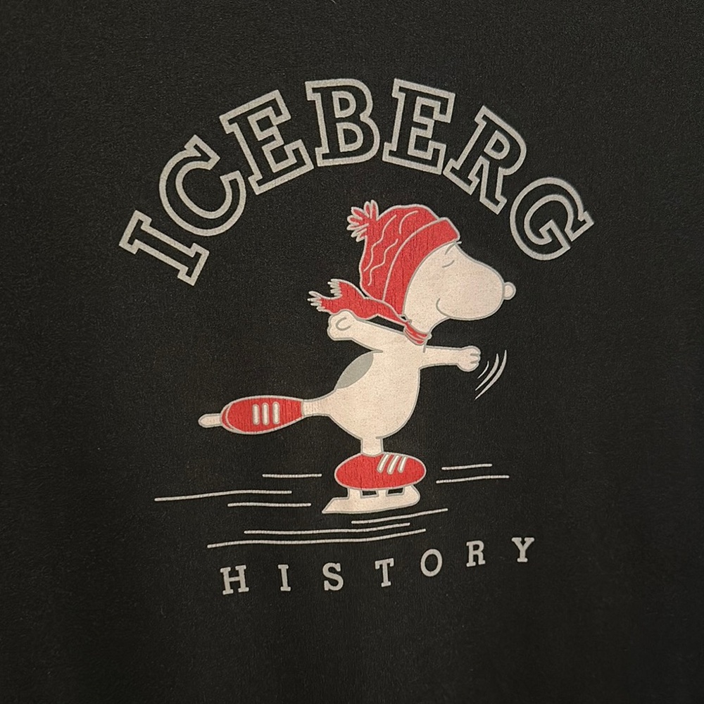 Vintage Iceberg Black Graphic Long Sleeve Jersey EUC - Picture 3 of 6